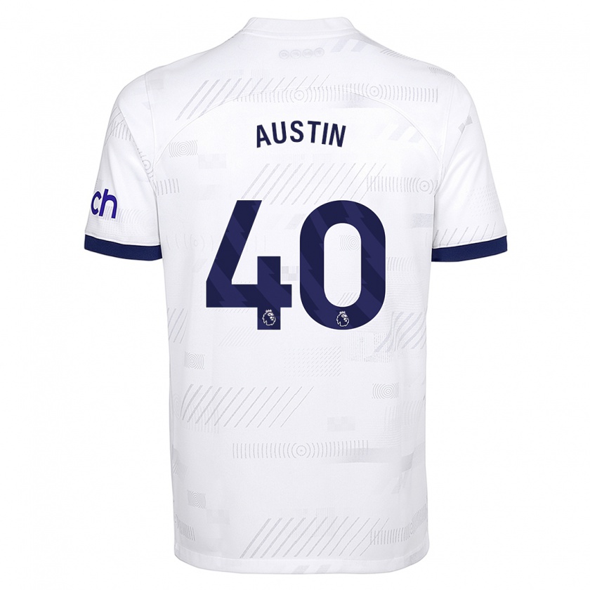 Kandiny Uomo Maglia Brandon Austin #40 Bianco Kit Gara Home 2023/24 Maglietta