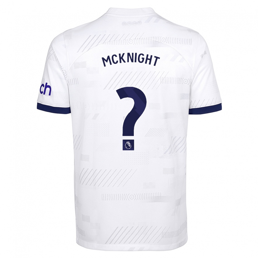 Kandiny Uomo Maglia Maxwell Mcknight #0 Bianco Kit Gara Home 2023/24 Maglietta