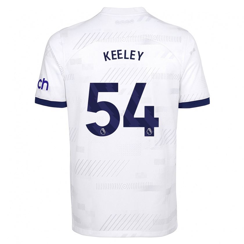 Kandiny Heren Josh Keeley #54 Wit Thuisshirt Thuistenue 2023/24 T-Shirt België