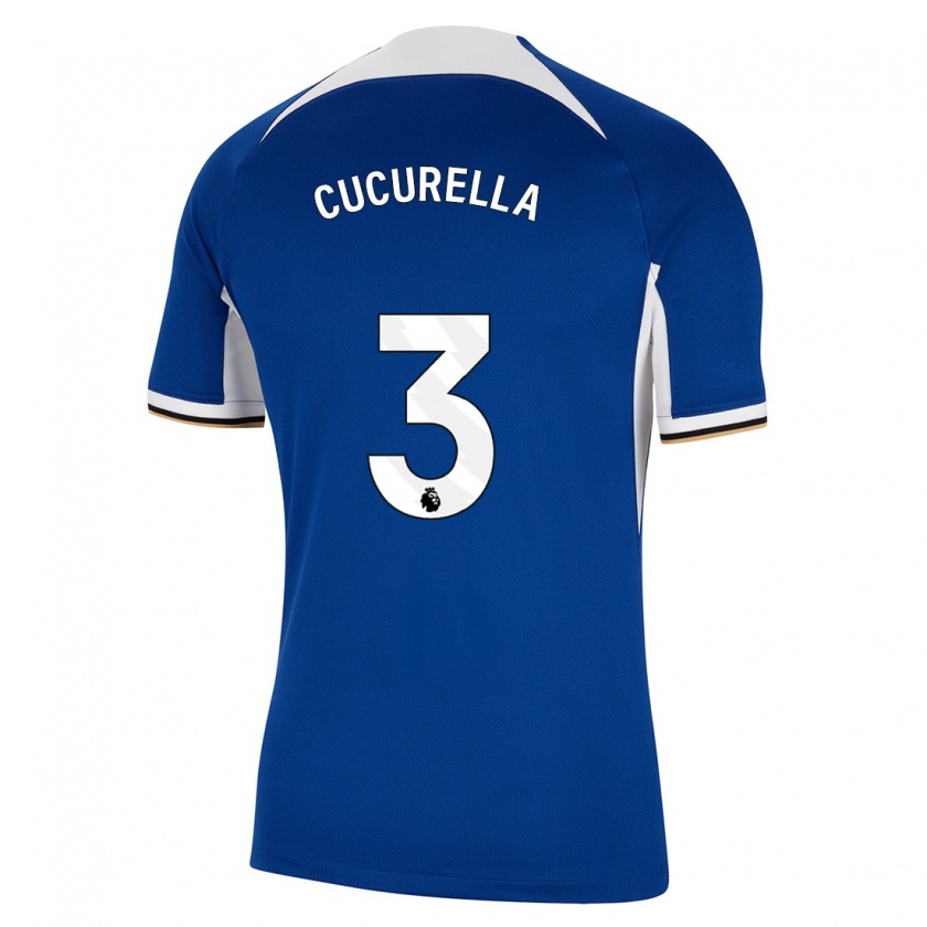 Kandiny Heren Marc Cucurella #3 Blauw Thuisshirt Thuistenue 2023/24 T-Shirt België