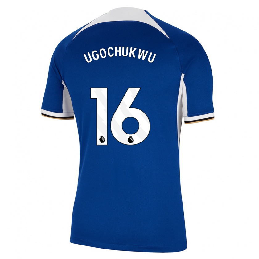 Kandiny Heren Lesley Ugochukwu #16 Blauw Thuisshirt Thuistenue 2023/24 T-Shirt België