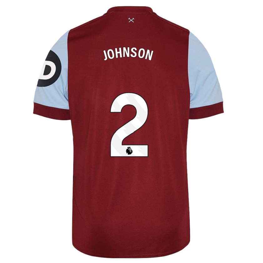 Kandiny Uomo Maglia Ben Johnson #2 Marrone Kit Gara Home 2023/24 Maglietta