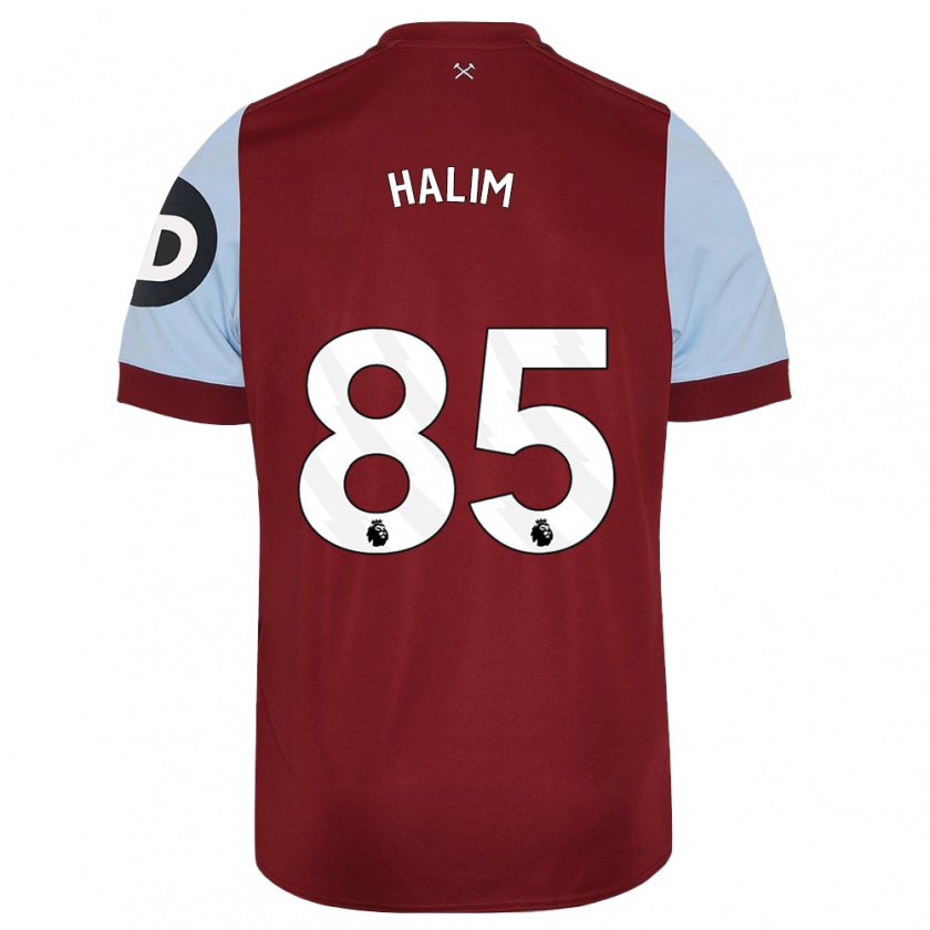 Kandiny Hombre Camiseta Mehmet Halim #85 Granate 1ª Equipación 2023/24 La Camisa