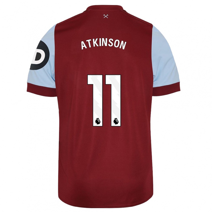 Kandiny Hombre Camiseta Izzy Atkinson #11 Granate 1ª Equipación 2023/24 La Camisa