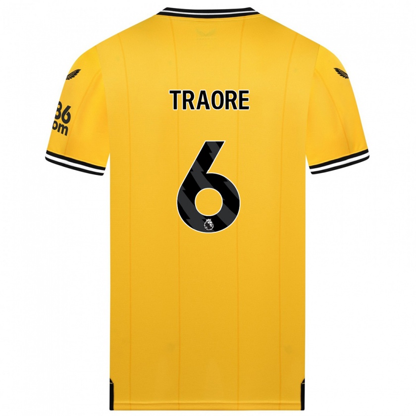 Kandiny Heren Boubacar Traoré #6 Geel Thuisshirt Thuistenue 2023/24 T-Shirt België