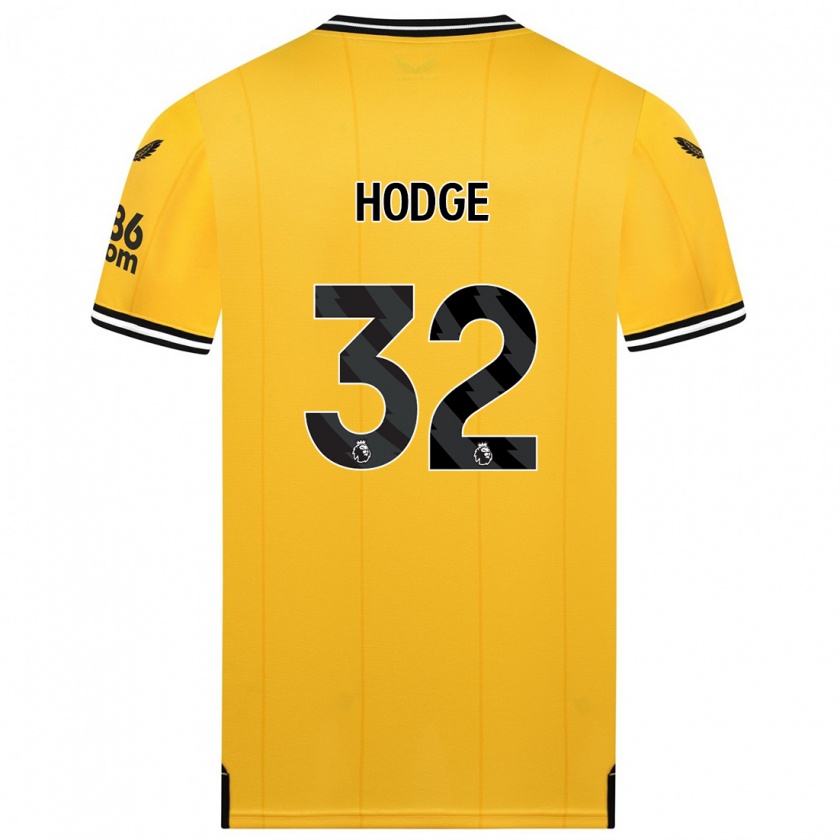 Kandiny Uomo Maglia Joe Hodge #32 Giallo Kit Gara Home 2023/24 Maglietta