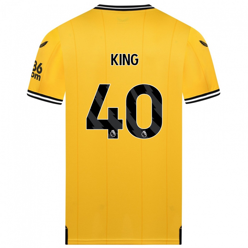 Kandiny Heren Tom King #40 Geel Thuisshirt Thuistenue 2023/24 T-Shirt België