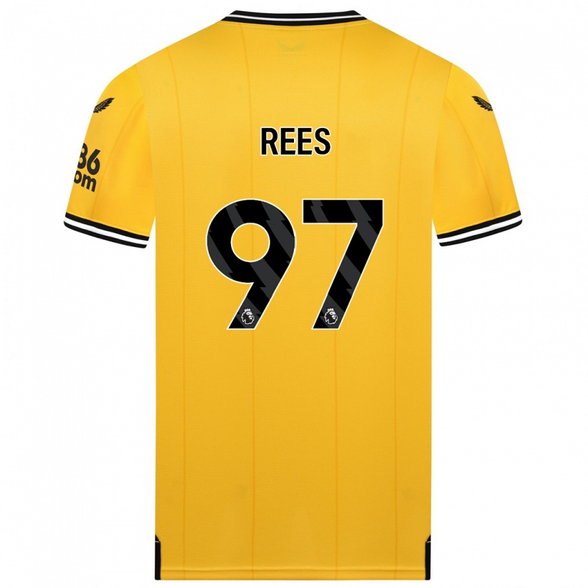 Kandiny Uomo Maglia Mason Rees #97 Giallo Kit Gara Home 2023/24 Maglietta