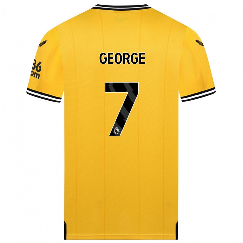 Kandiny Heren Tammi George #7 Geel Thuisshirt Thuistenue 2023/24 T-Shirt België