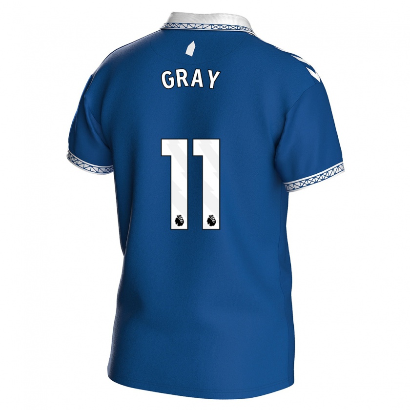 Kandiny Herren Demarai Gray #11 Königsblau Heimtrikot Trikot 2023/24 T-Shirt Österreich