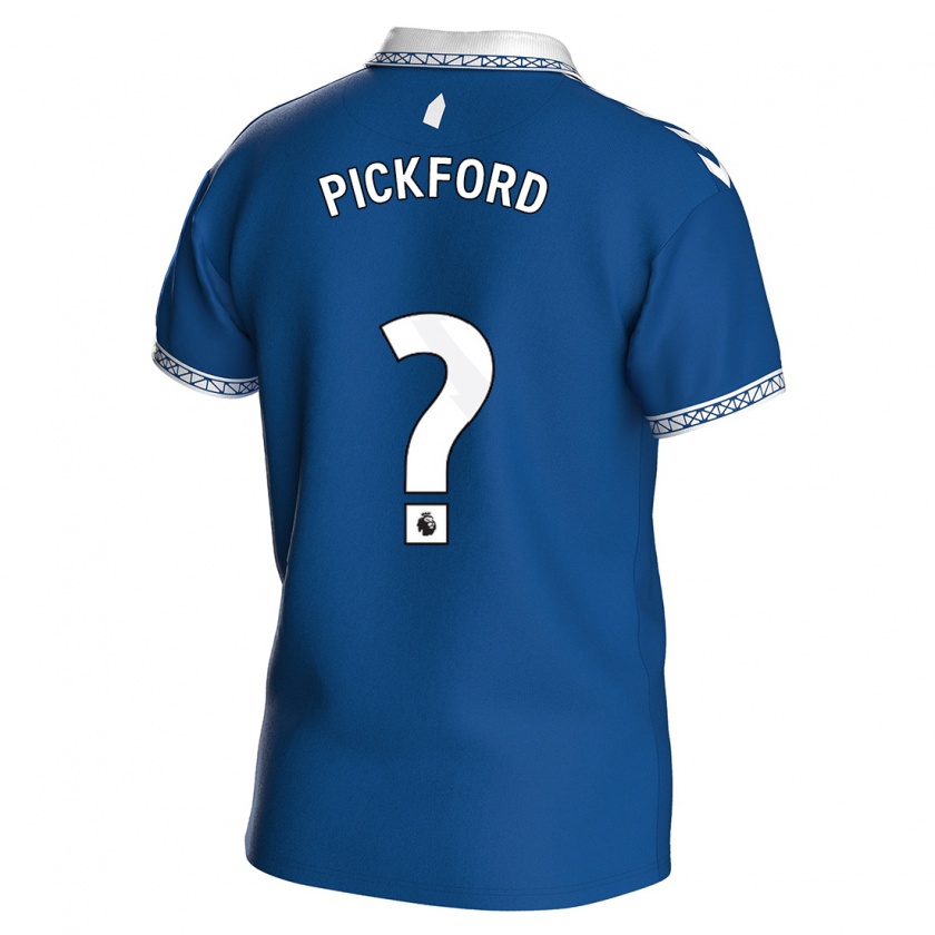 Kandiny Uomo Maglia George Pickford #0 Blu Reale Kit Gara Home 2023/24 Maglietta