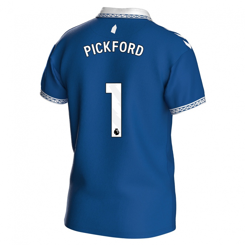 Kandiny Herren Jordan Pickford #1 Königsblau Heimtrikot Trikot 2023/24 T-Shirt Österreich