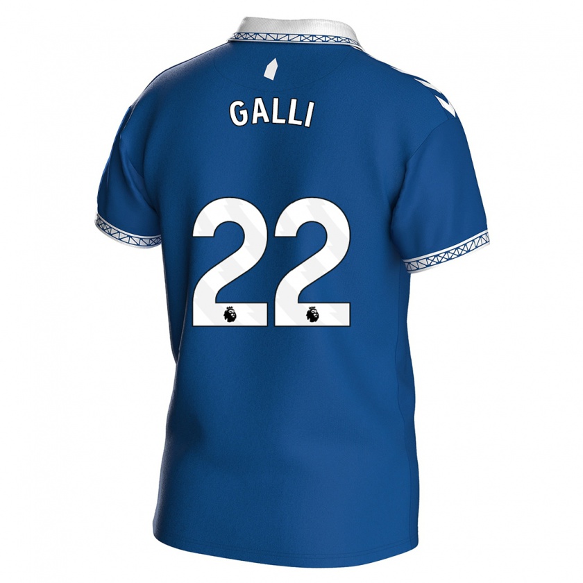 Kandiny Uomo Maglia Aurora Galli #22 Blu Reale Kit Gara Home 2023/24 Maglietta