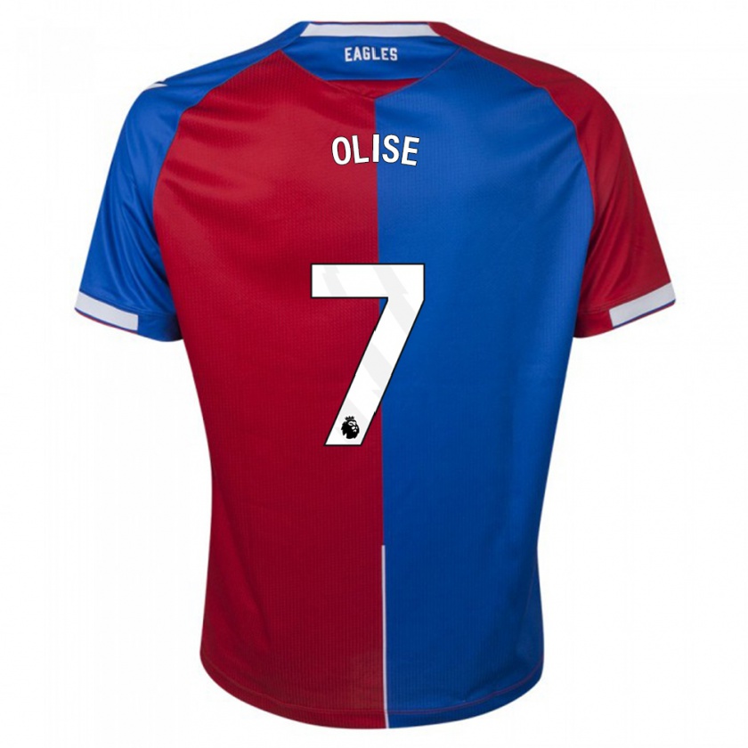 Kandiny Heren Michael Olise #7 Rood Blauw Thuisshirt Thuistenue 2023/24 T-Shirt België