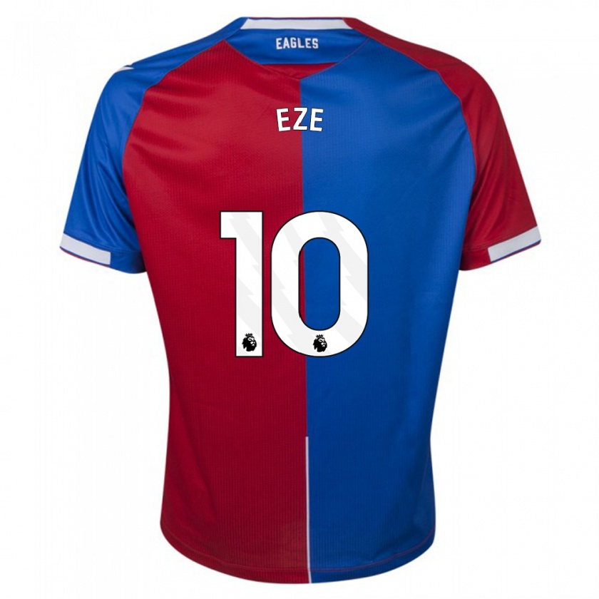 Kandiny Herren Eberechi Eze #10 Rot Blau Heimtrikot Trikot 2023/24 T-Shirt Österreich