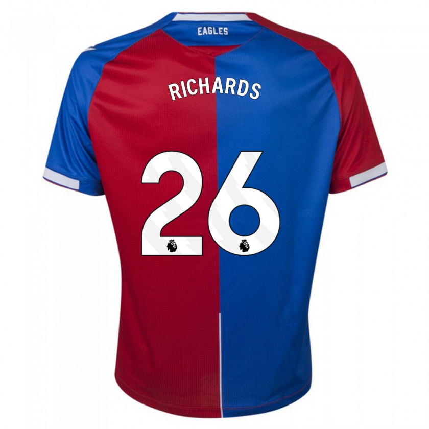 Kandiny Hombre Camiseta Chris Richards #26 Rojo Azul 1ª Equipación 2023/24 La Camisa