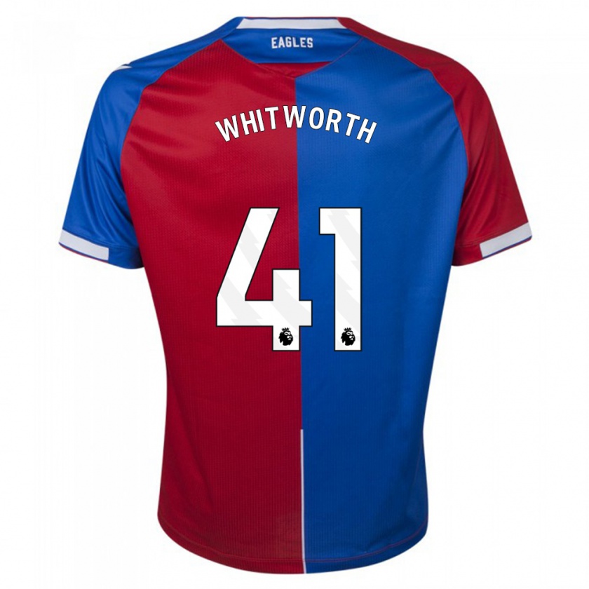 Kandiny Heren Joe Whitworth #41 Rood Blauw Thuisshirt Thuistenue 2023/24 T-Shirt België