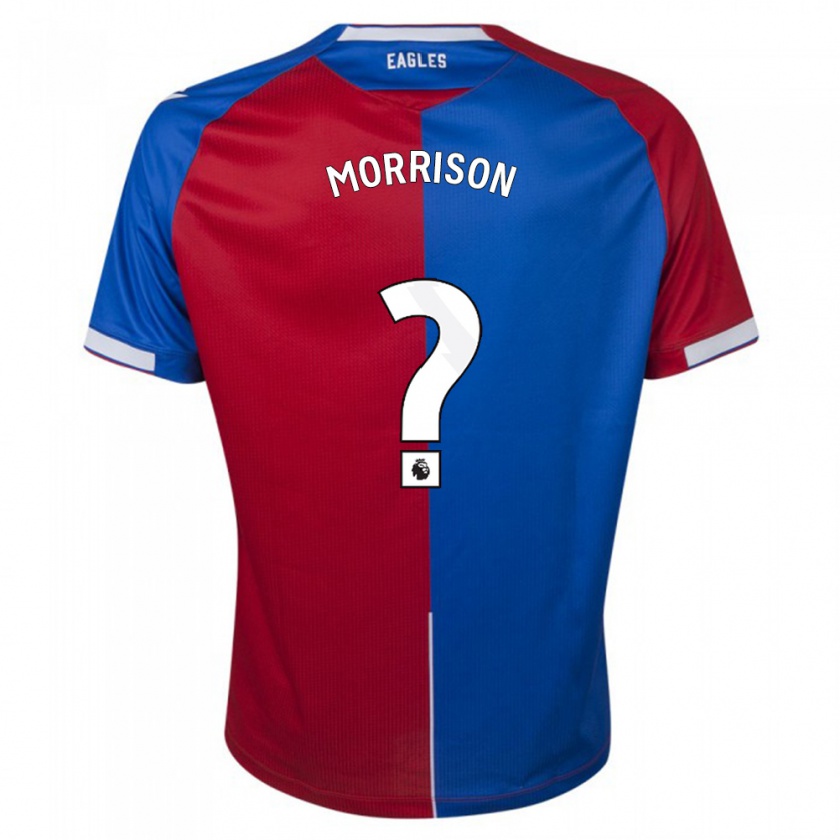 Kandiny Hombre Camiseta Jack Wells-Morrison #0 Rojo Azul 1ª Equipación 2023/24 La Camisa