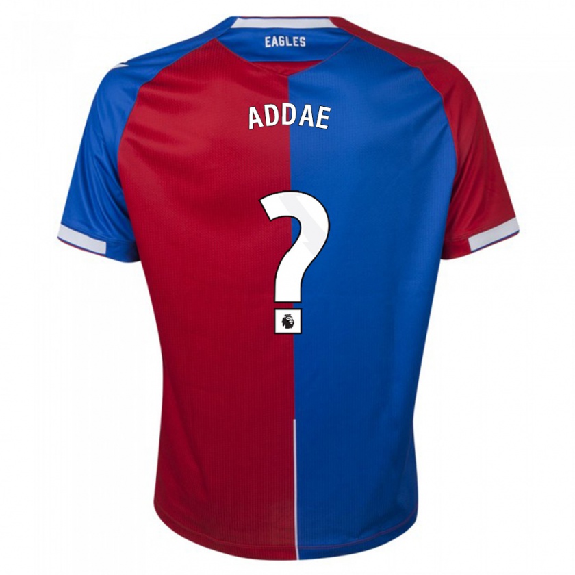 Kandiny Hombre Camiseta Joshua Addae #0 Rojo Azul 1ª Equipación 2023/24 La Camisa