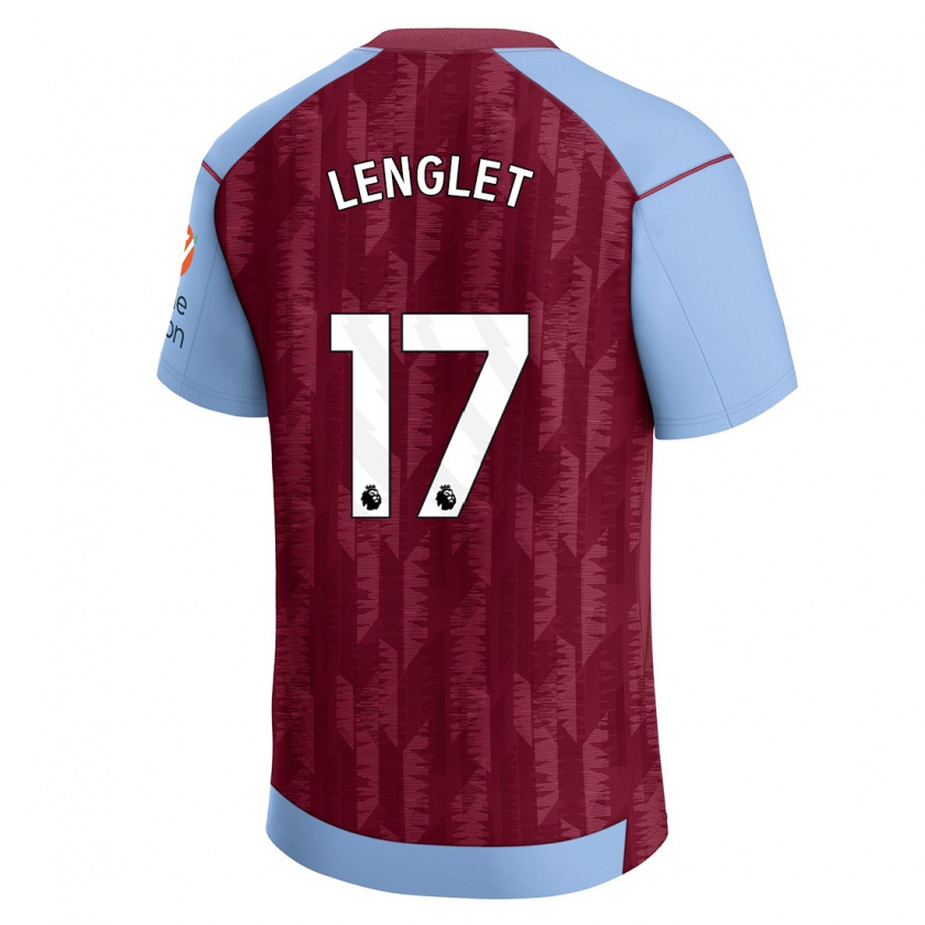 Kandiny Heren Clément Lenglet #17 Claret Blauw Thuisshirt Thuistenue 2023/24 T-Shirt België