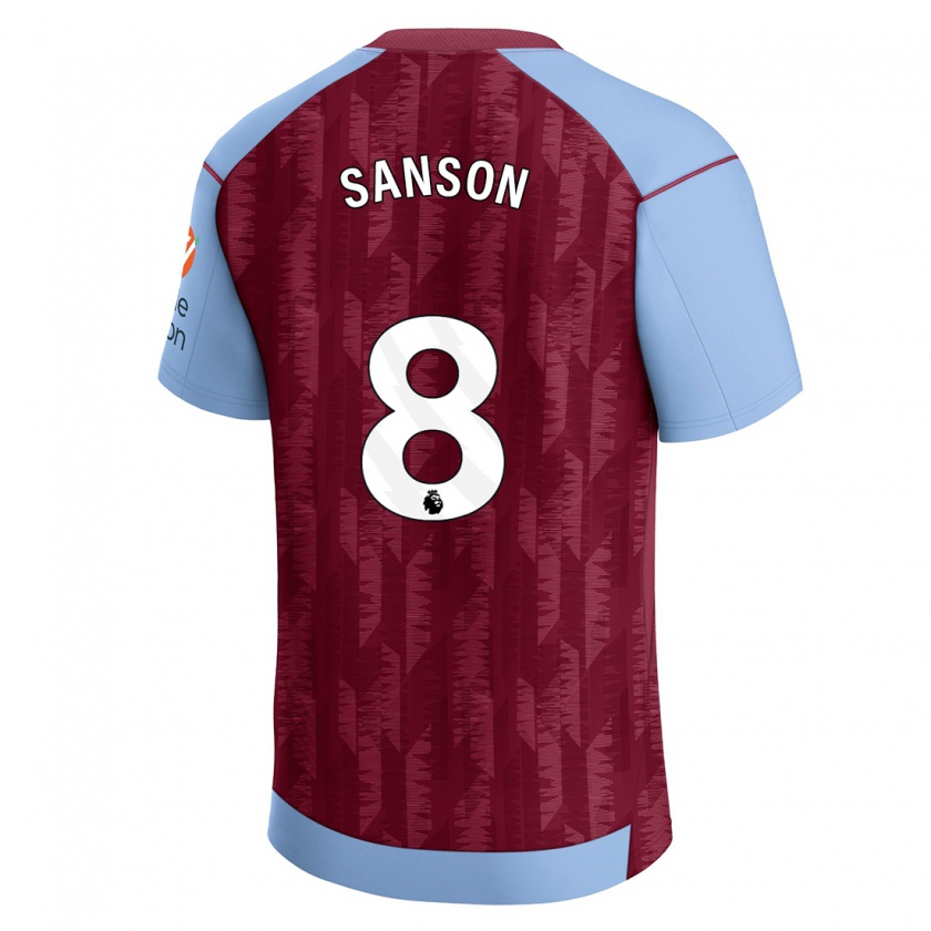 Kandiny Uomo Maglia Morgan Sanson #8 Blu Bordeaux Kit Gara Home 2023/24 Maglietta