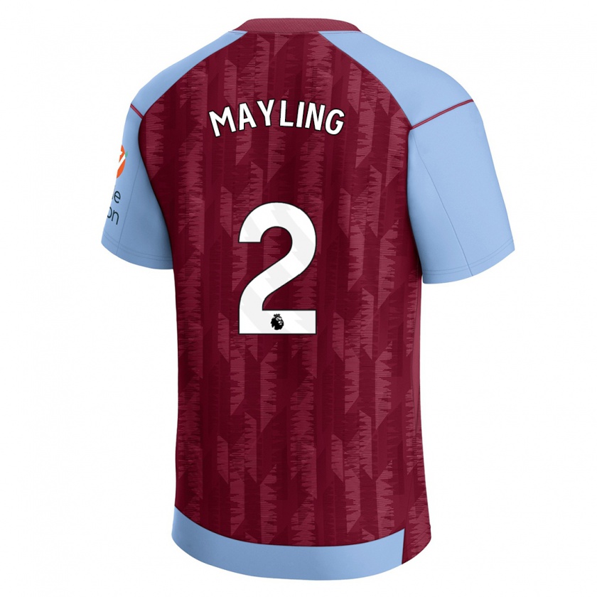 Kandiny Uomo Maglia Sarah Mayling #2 Blu Bordeaux Kit Gara Home 2023/24 Maglietta