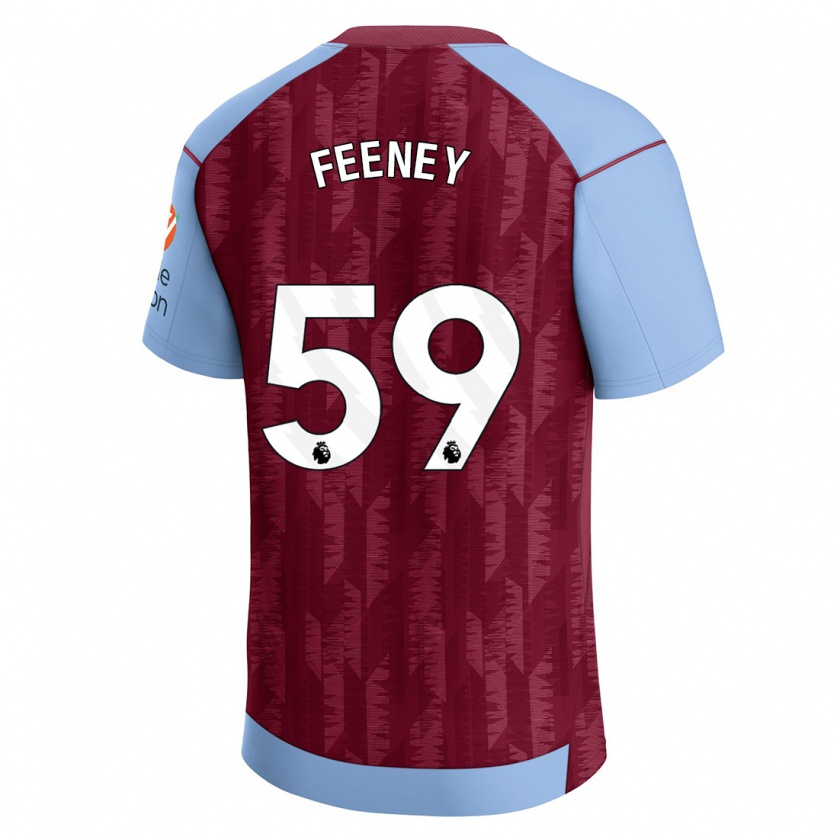 Kandiny Heren Josh Feeney #59 Claret Blauw Thuisshirt Thuistenue 2023/24 T-Shirt België