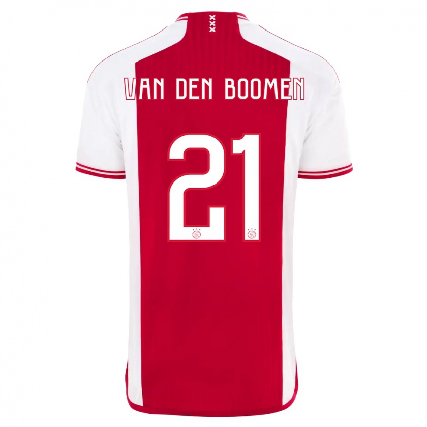 Kandiny Hombre Camiseta Branco Van Den Boomen #21 Rojo Blanco 1ª Equipación 2023/24 La Camisa México