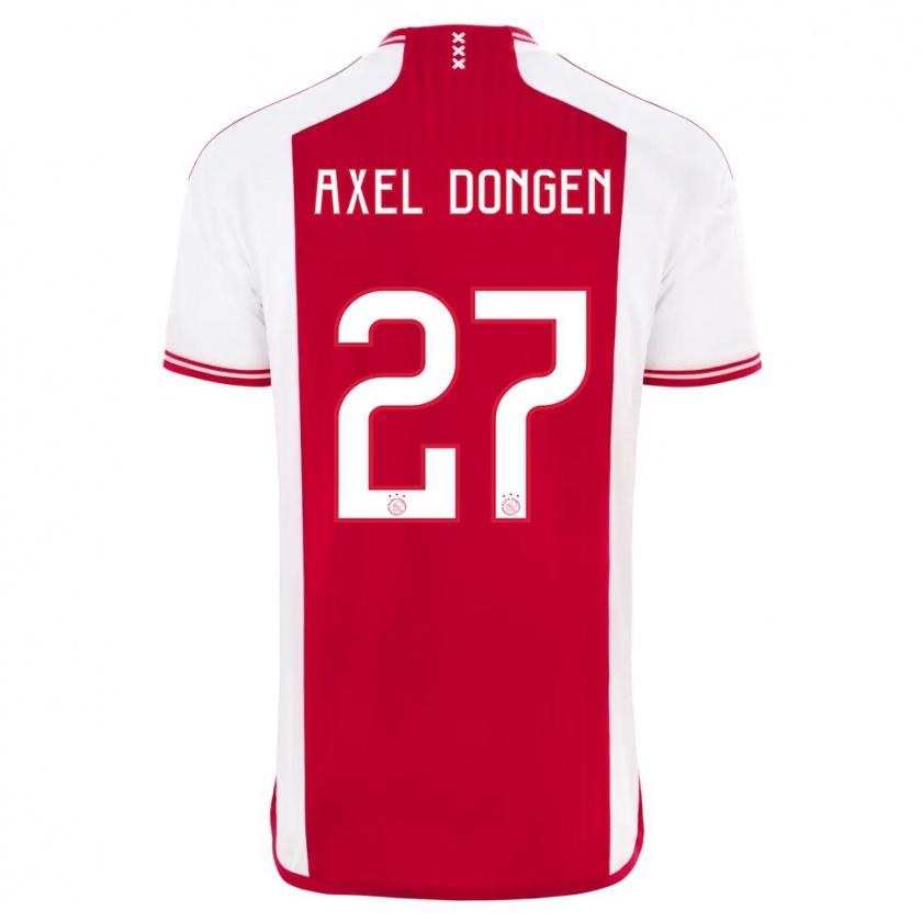 Kandiny Heren Amourricho Van Axel Dongen #27 Rood Wit Thuisshirt Thuistenue 2023/24 T-Shirt België