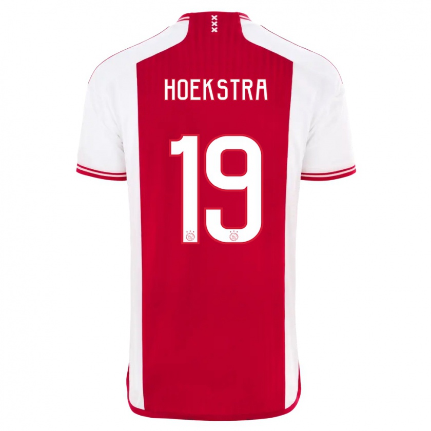 Kandiny Hombre Camiseta Tiny Hoekstra #19 Rojo Blanco 1ª Equipación 2023/24 La Camisa México