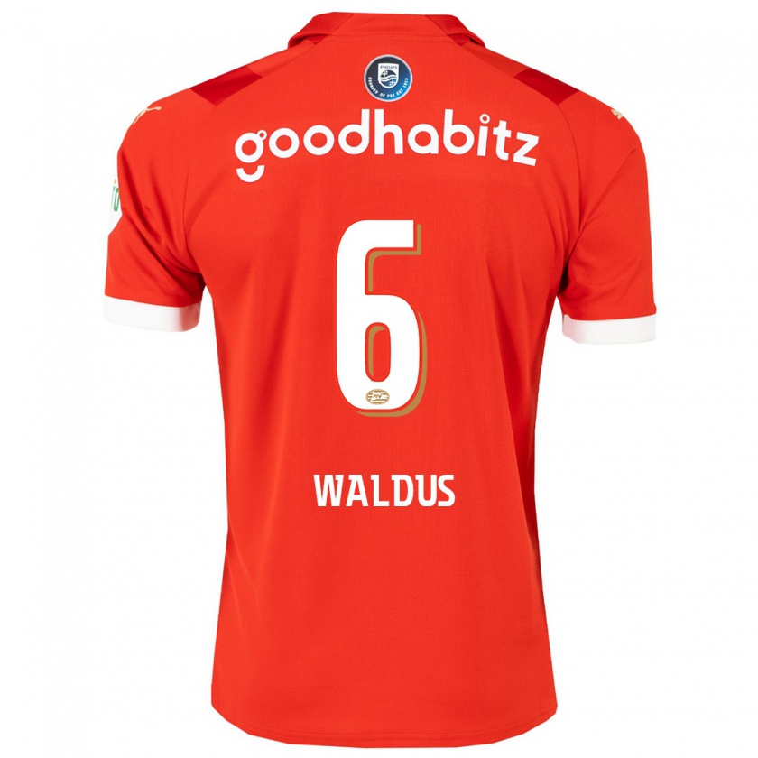 Kandiny Uomo Maglia Maruschka Waldus #6 Rosso Kit Gara Home 2023/24 Maglietta