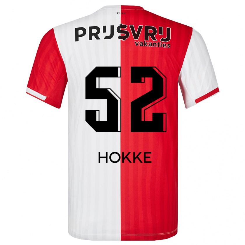 Kandiny Heren Milan Hokke #52 Rood Wit Thuisshirt Thuistenue 2023/24 T-Shirt België