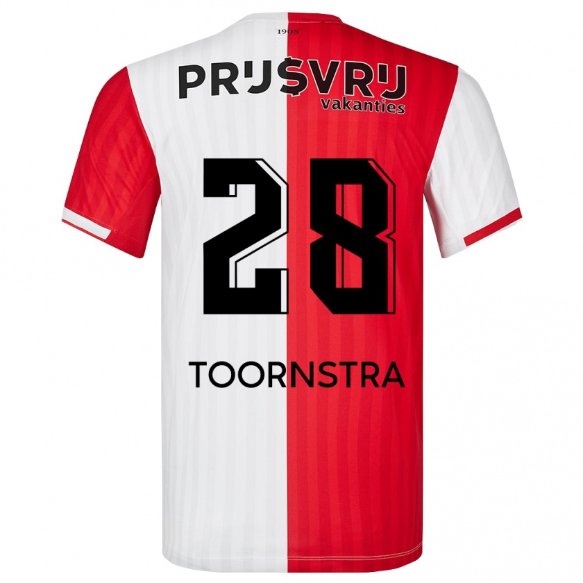 Kandiny Heren Jens Toornstra #28 Rood Wit Thuisshirt Thuistenue 2023/24 T-Shirt België