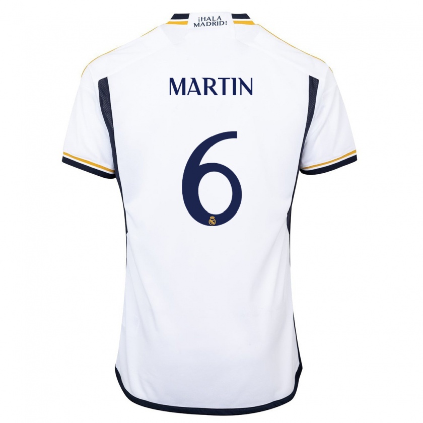 Kandiny Uomo Maglia Mario Martín #6 Bianco Kit Gara Home 2023/24 Maglietta