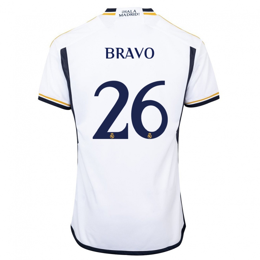 Kandiny Uomo Maglia Iker Bravo #26 Bianco Kit Gara Home 2023/24 Maglietta