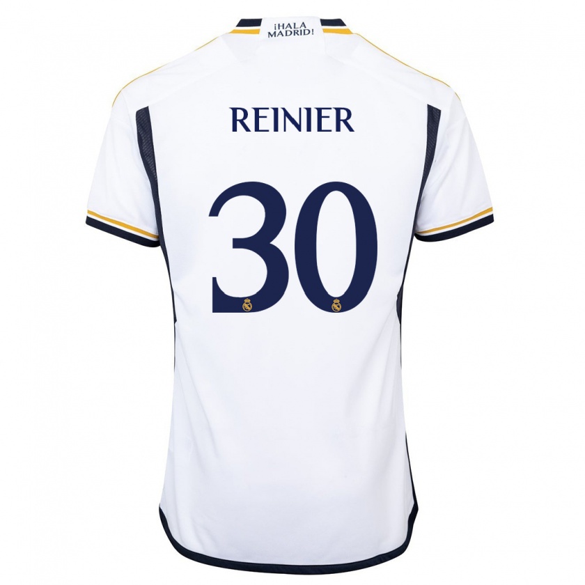 Kandiny Uomo Maglia Reinier #30 Bianco Kit Gara Home 2023/24 Maglietta