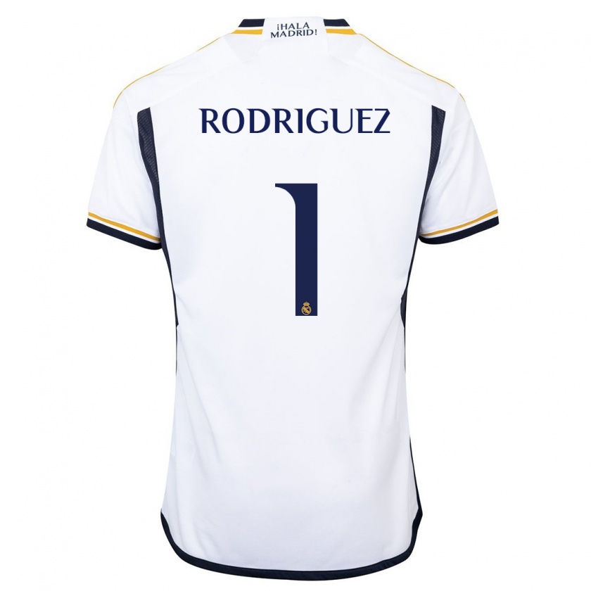 Kandiny Uomo Maglia Misa Rodriguez #1 Bianco Kit Gara Home 2023/24 Maglietta