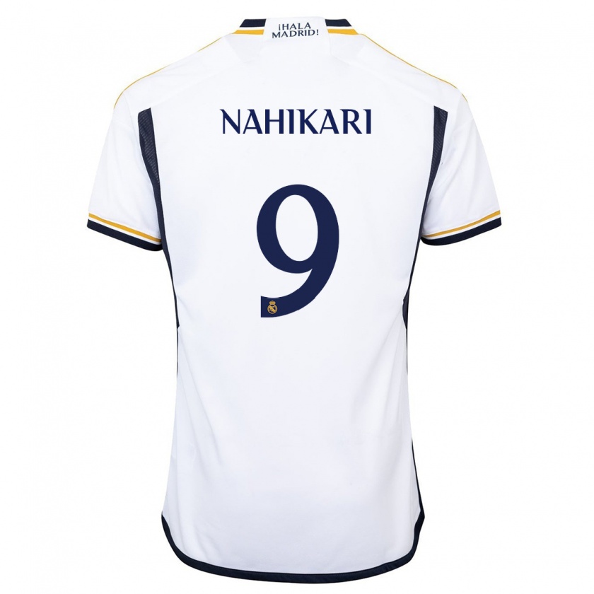 Kandiny Uomo Maglia Nahikari Garcia #9 Bianco Kit Gara Home 2023/24 Maglietta