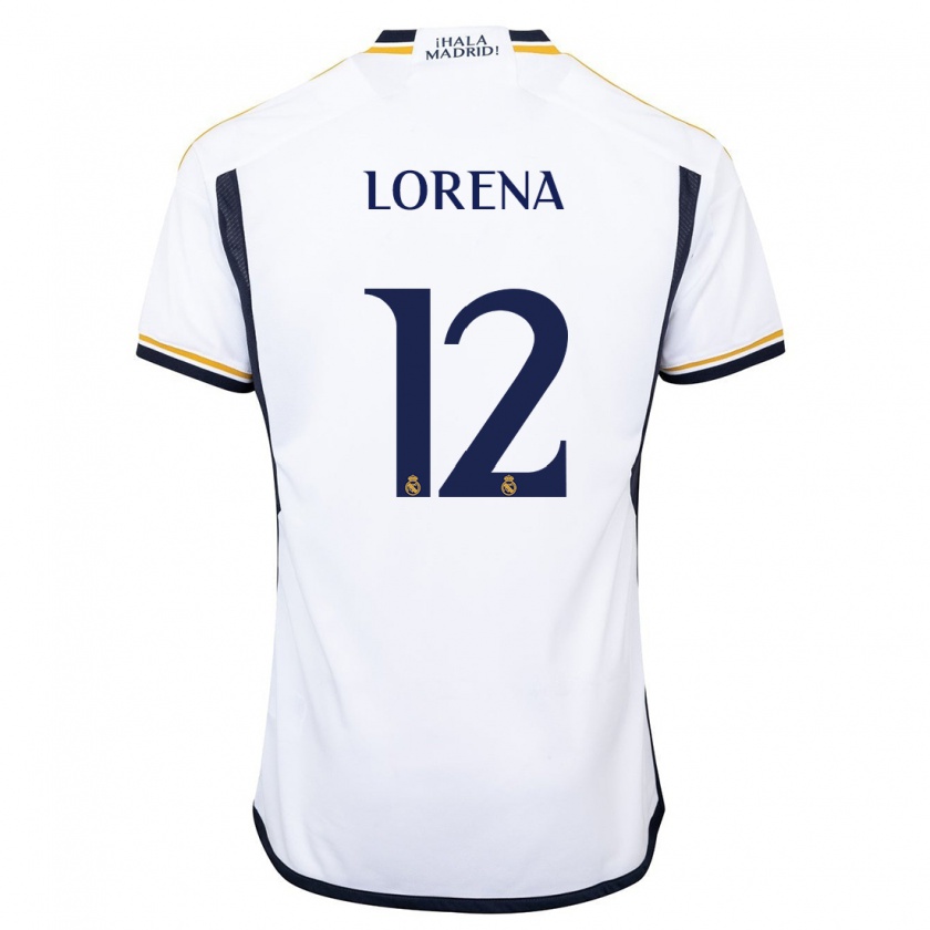 Kandiny Uomo Maglia Lorena Navarro #12 Bianco Kit Gara Home 2023/24 Maglietta