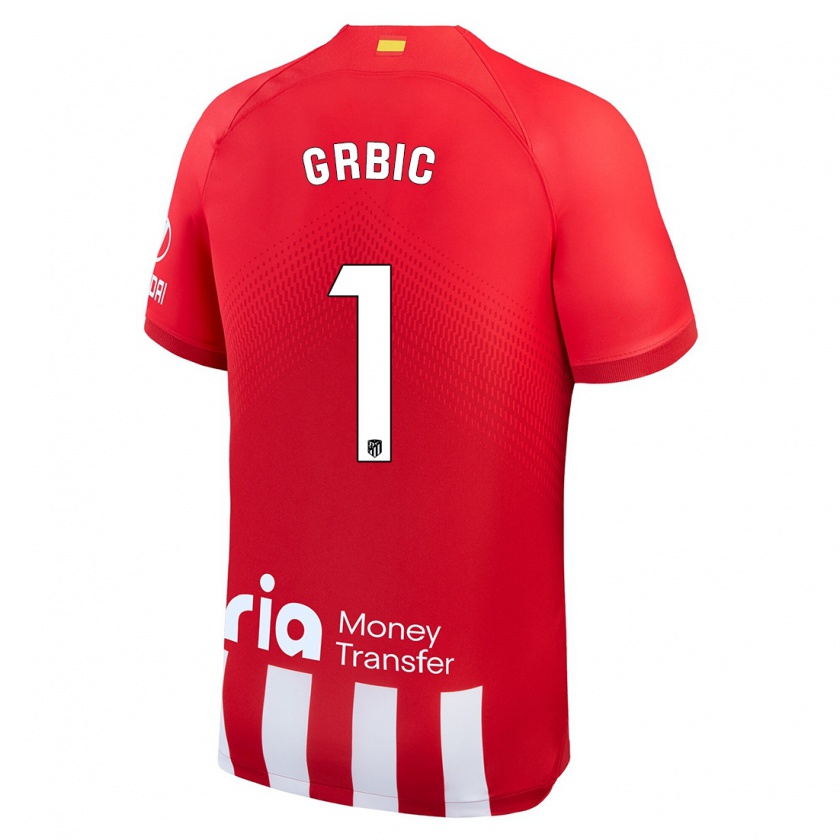 Kandiny Heren Ivo Grbic #1 Rood Wit Thuisshirt Thuistenue 2023/24 T-Shirt België