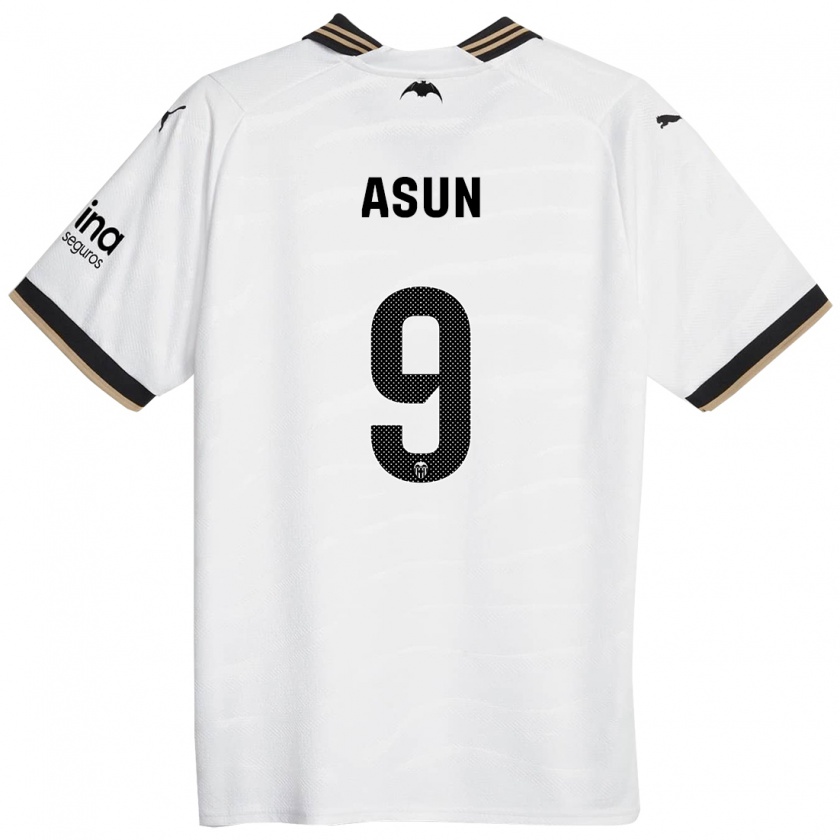 Kandiny Uomo Maglia Asun #9 Bianco Kit Gara Home 2023/24 Maglietta