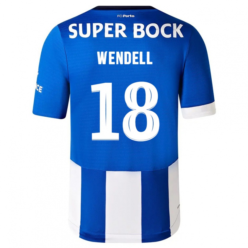 Kandiny Uomo Maglia Wendell #18 Blu Bianco Kit Gara Home 2023/24 Maglietta