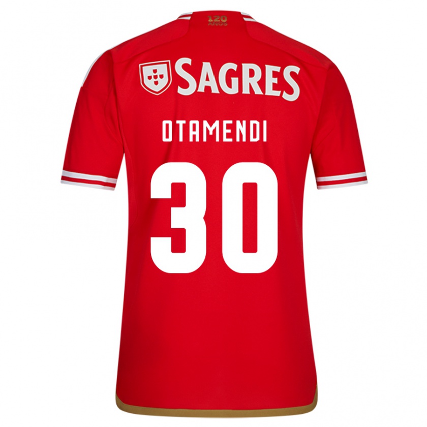 Kandiny Hombre Camiseta Nicolás Otamendi #30 Rojo 1ª Equipación 2023/24 La Camisa