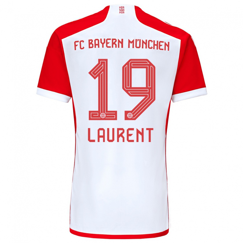 Kandiny Heren Emelyne Laurent #19 Rood Wit Thuisshirt Thuistenue 2023/24 T-Shirt België