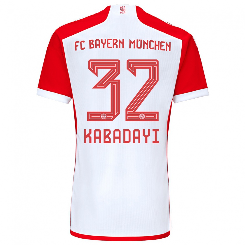 Kandiny Hombre Camiseta Yusuf Kabadayi #32 Rojo Blanco 1ª Equipación 2023/24 La Camisa