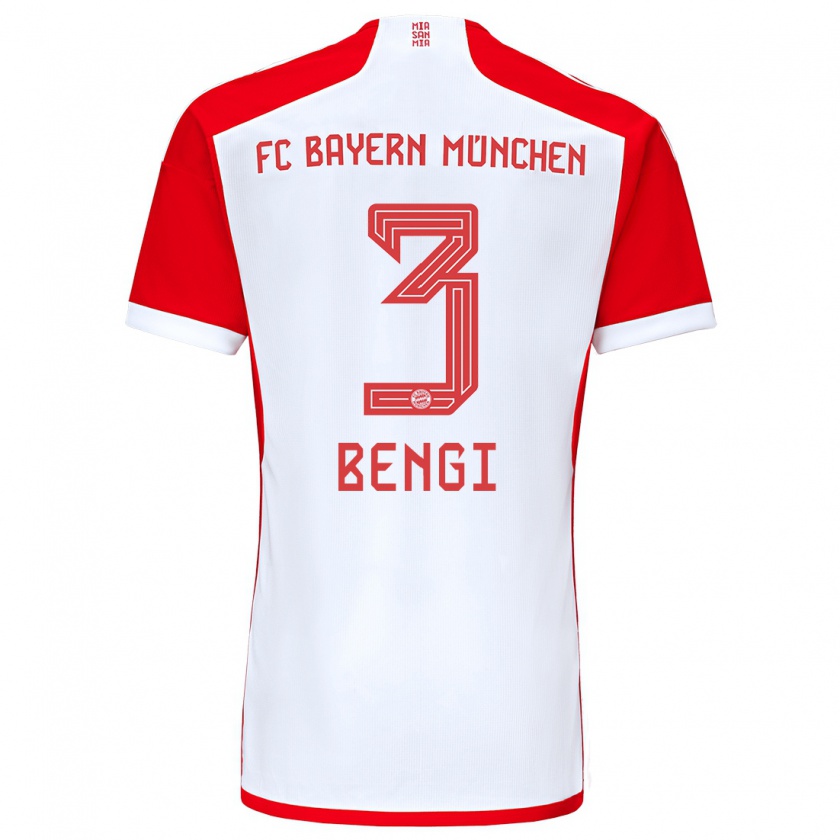 Kandiny Heren Kaan Bengi #3 Rood Wit Thuisshirt Thuistenue 2023/24 T-Shirt België