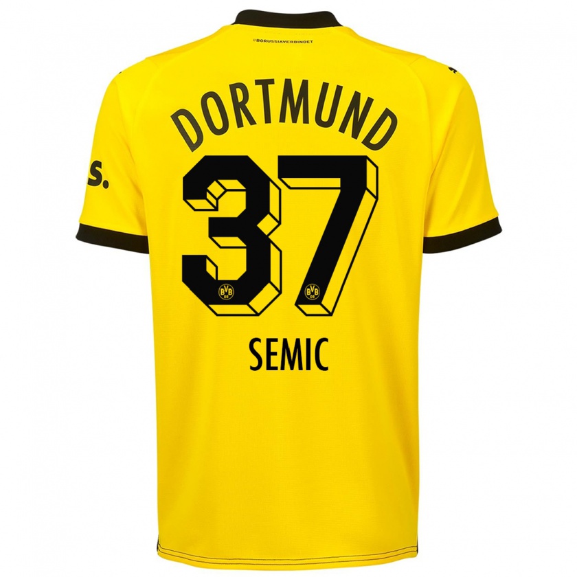 Kandiny Uomo Maglia Lion Semic #37 Giallo Kit Gara Home 2023/24 Maglietta