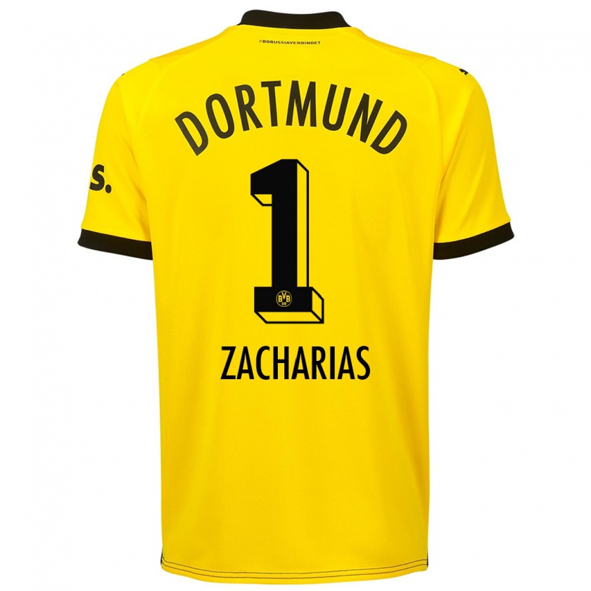 Kandiny Hombre Camiseta Marlon Zacharias #1 Amarillo 1ª Equipación 2023/24 La Camisa