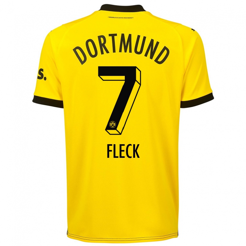 Kandiny Uomo Maglia Fritz Fleck #7 Giallo Kit Gara Home 2023/24 Maglietta