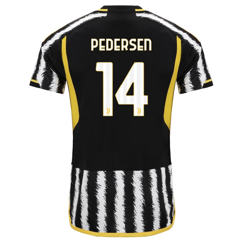 Kandiny Heren Sofie Junge Pedersen #14 Zwart Wit Thuisshirt Thuistenue 2023/24 T-Shirt België